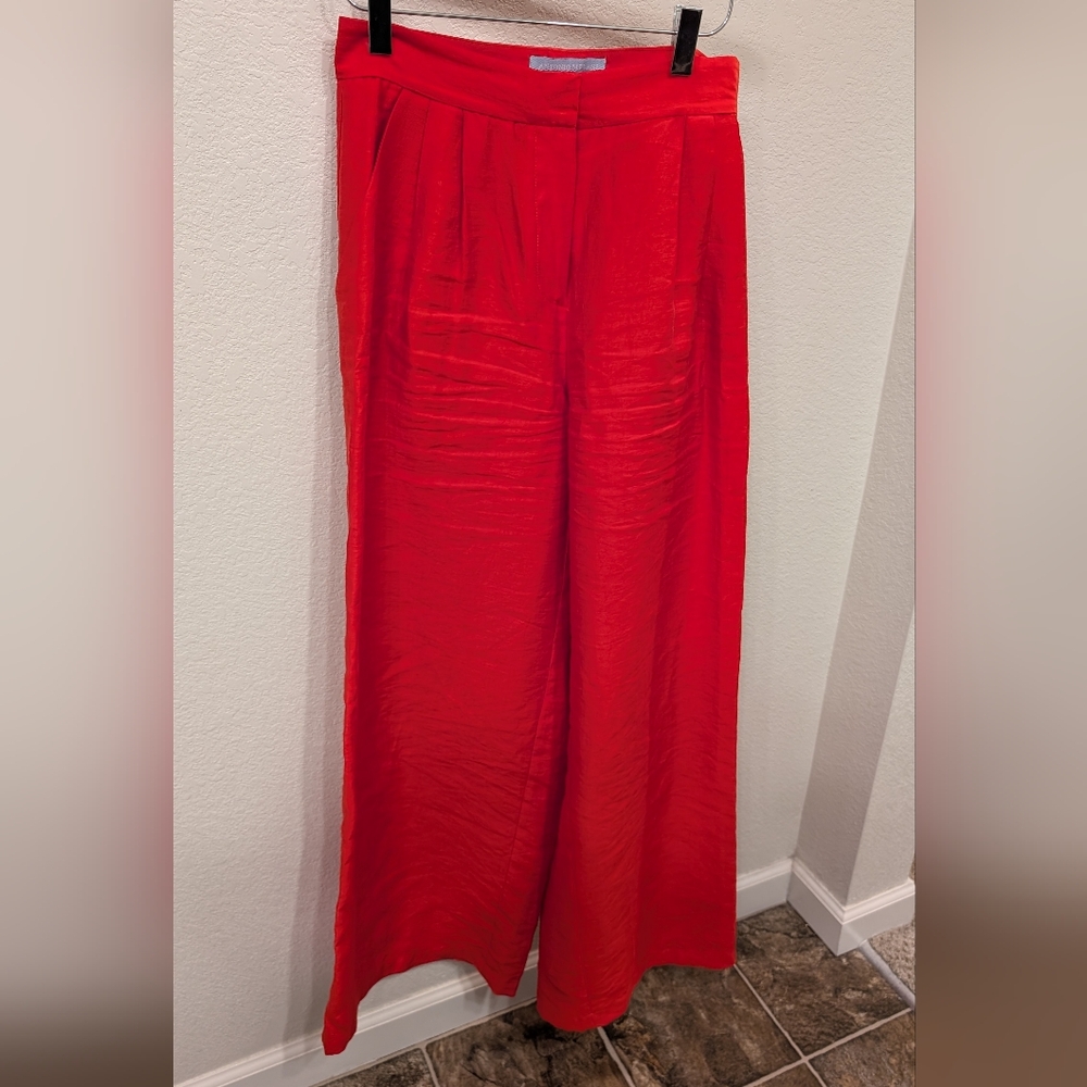 ANTONIO MELANI Red Wide Leg Jumpsuit